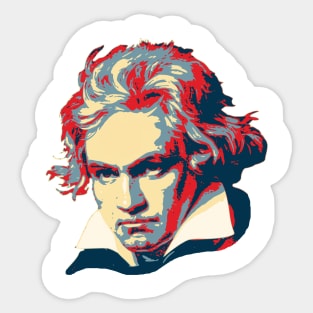 Beethoven Pop Art Sticker